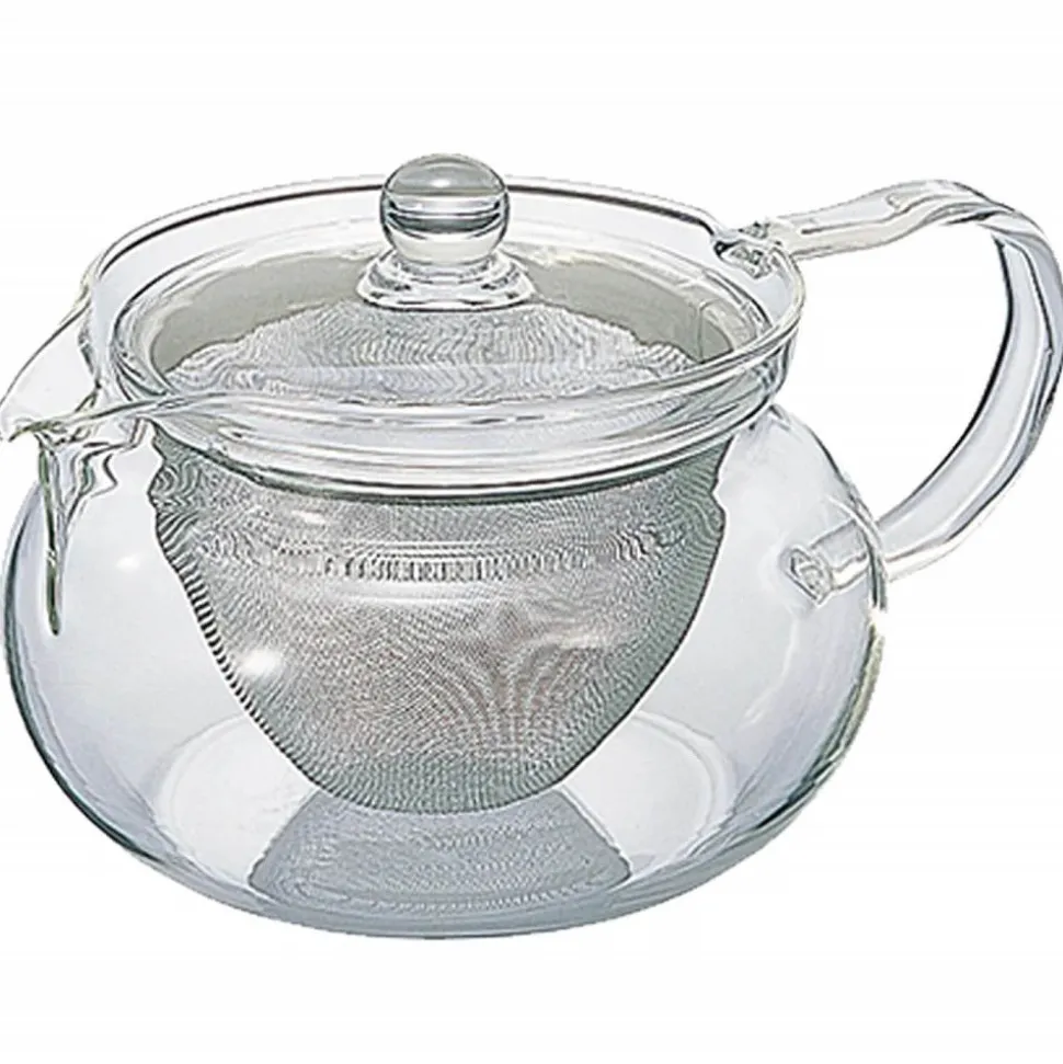 Bauchige Glas Teekanne Maru
