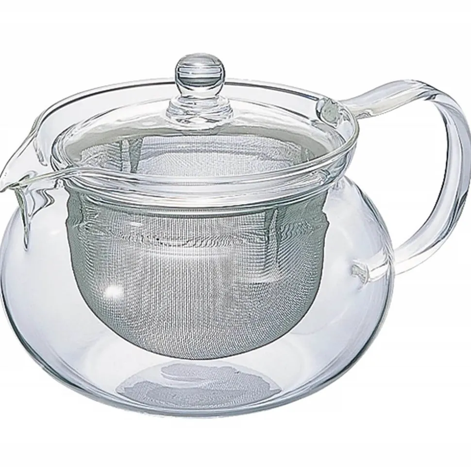 Bauchige Glas Teekanne Maru