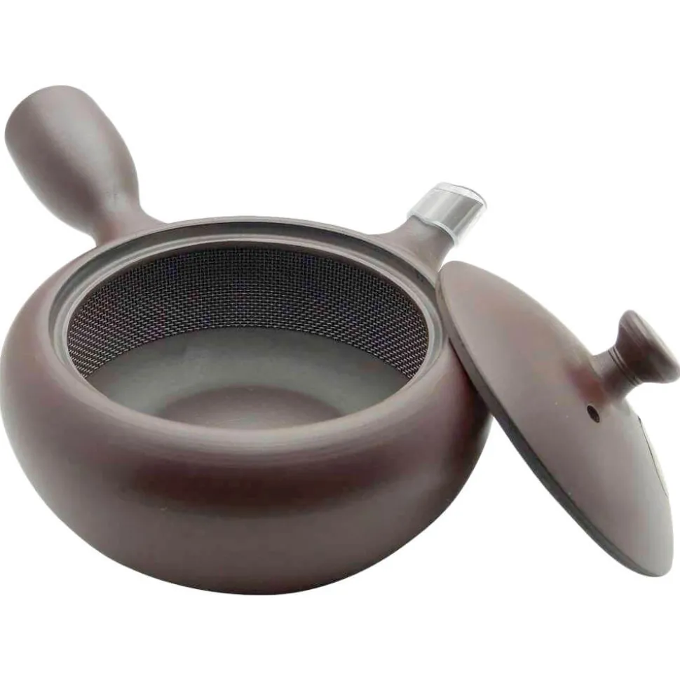 Flache Kyusu im Banko-Stil