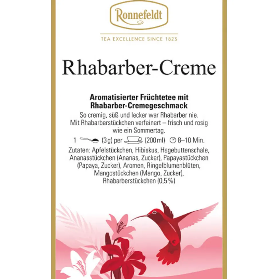 Früchtetee Rhabarber-Creme