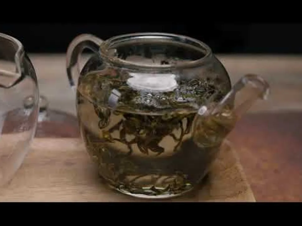 Glas Teekanne aus Taiwan