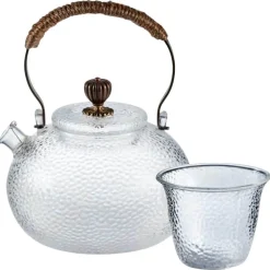 Glas Teekanne Oriental mit vier Cups