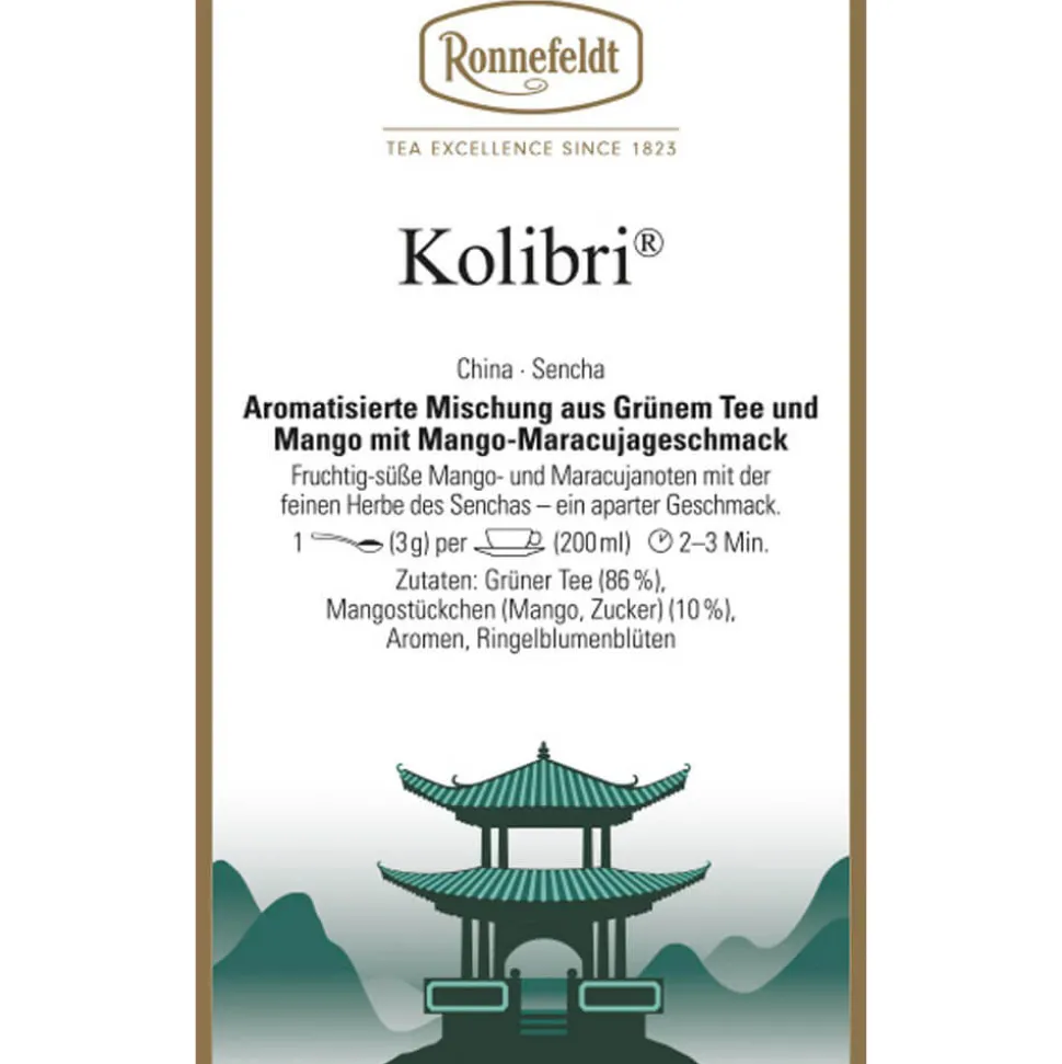 Grüntee Kolibri® mit Mangostückchen