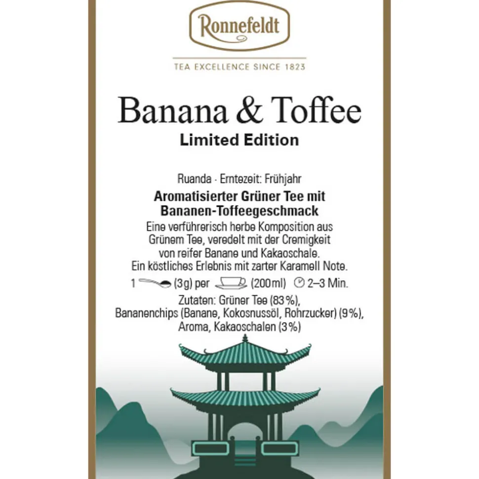 Grünteemischung Banana & Toffee