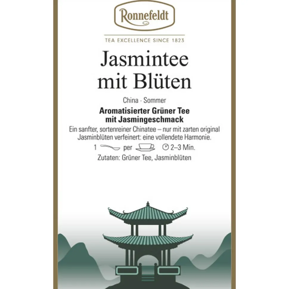Jasmintee mit Blüten