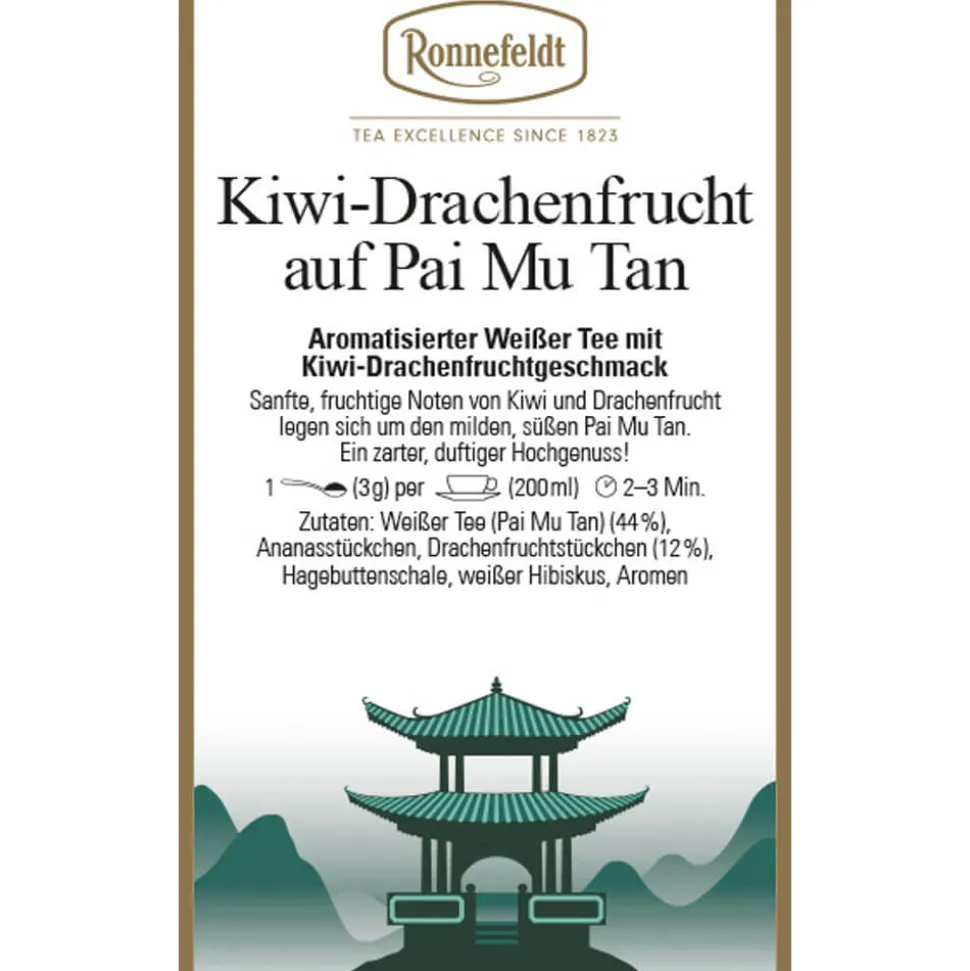 Kiwi-Drachenfrucht auf Pai Mu Tan