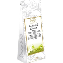 Kräutertee Ingwer auf Kräutern