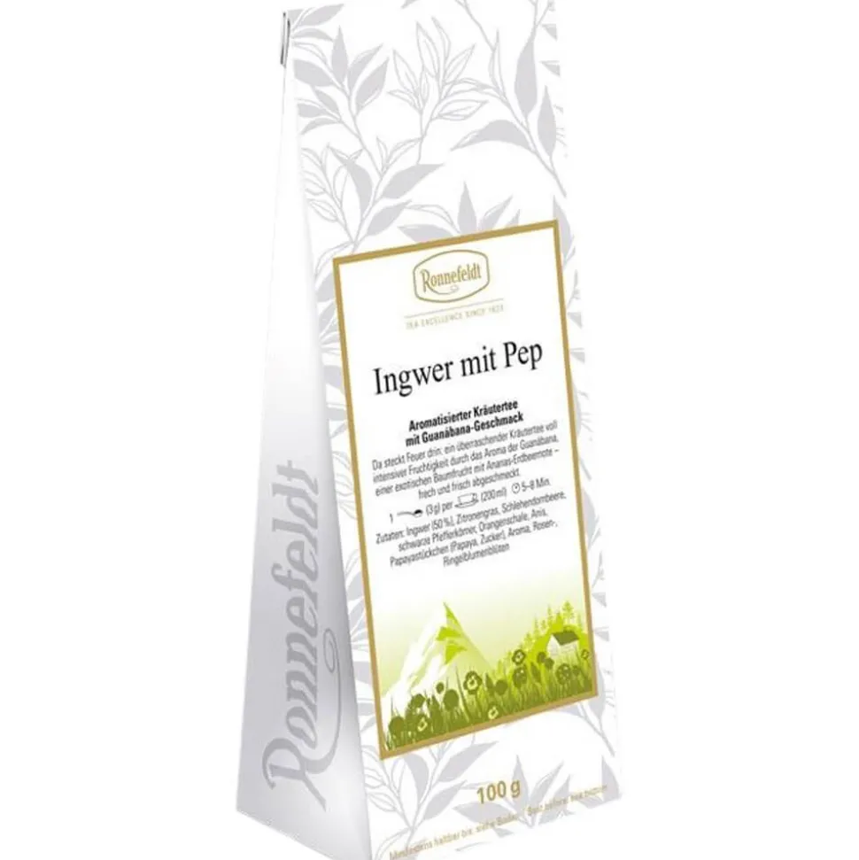 Kräutertee Ingwer mit Pep