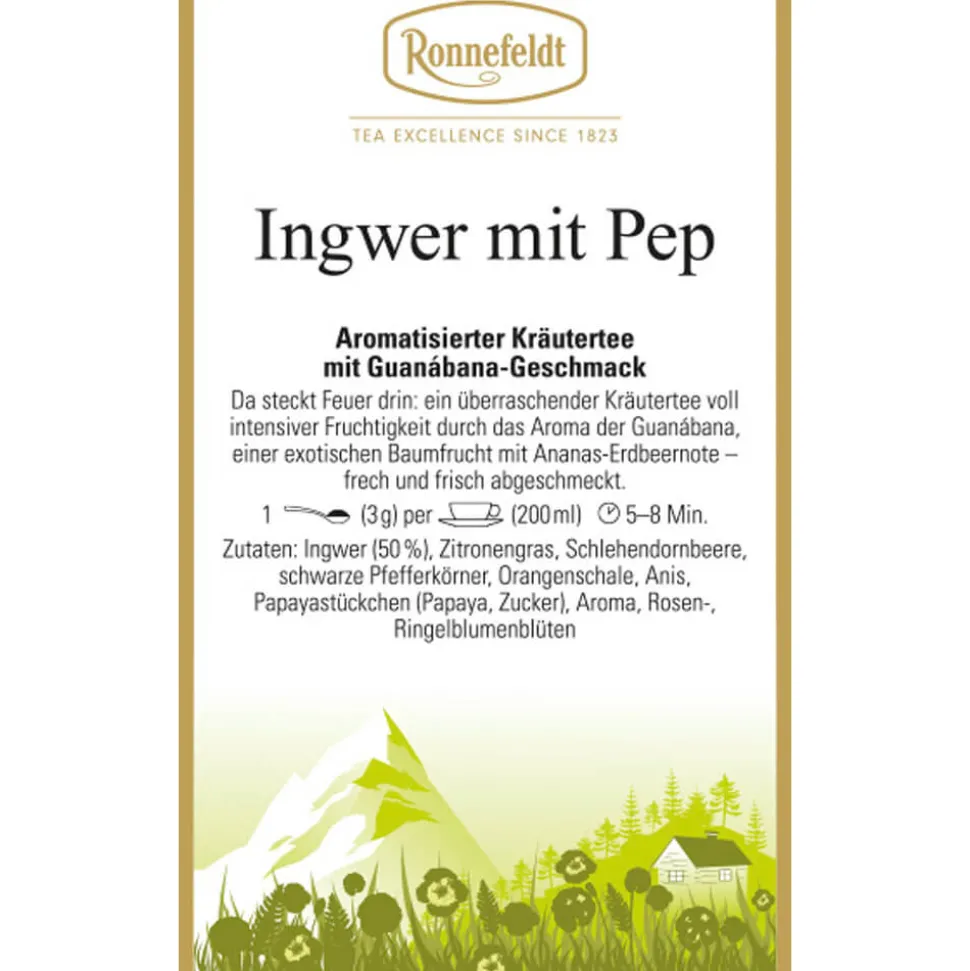 Kräutertee Ingwer mit Pep