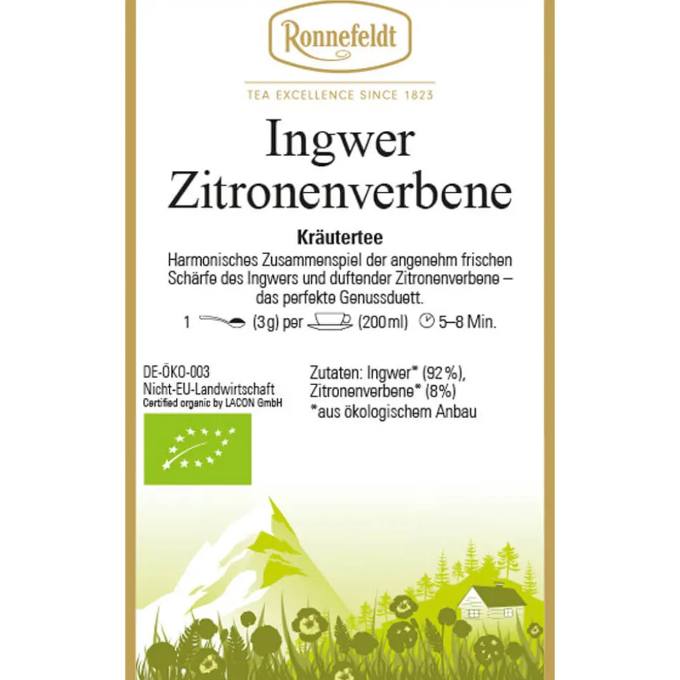 Kräutertee Ingwer Zitronenverbene bio