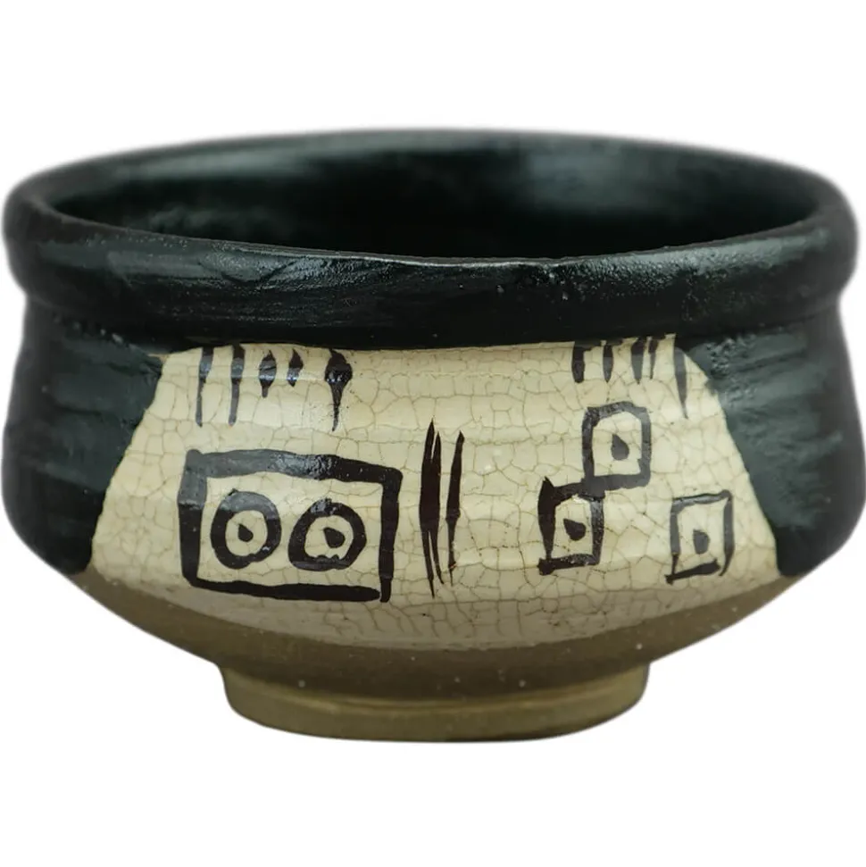 Kuro Oribe Chawan von Kato Juunidai