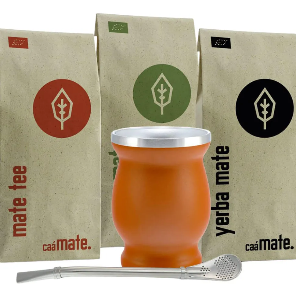 Mate Tee Set Edelstahl Becher