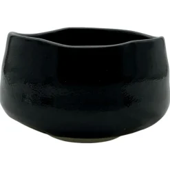 Schwarze Matchaschale Moriko