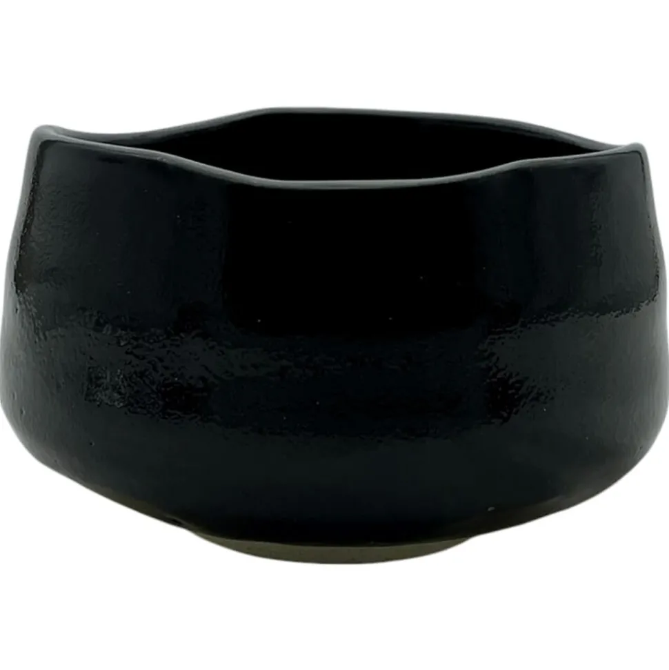 Schwarze Matchaschale Moriko