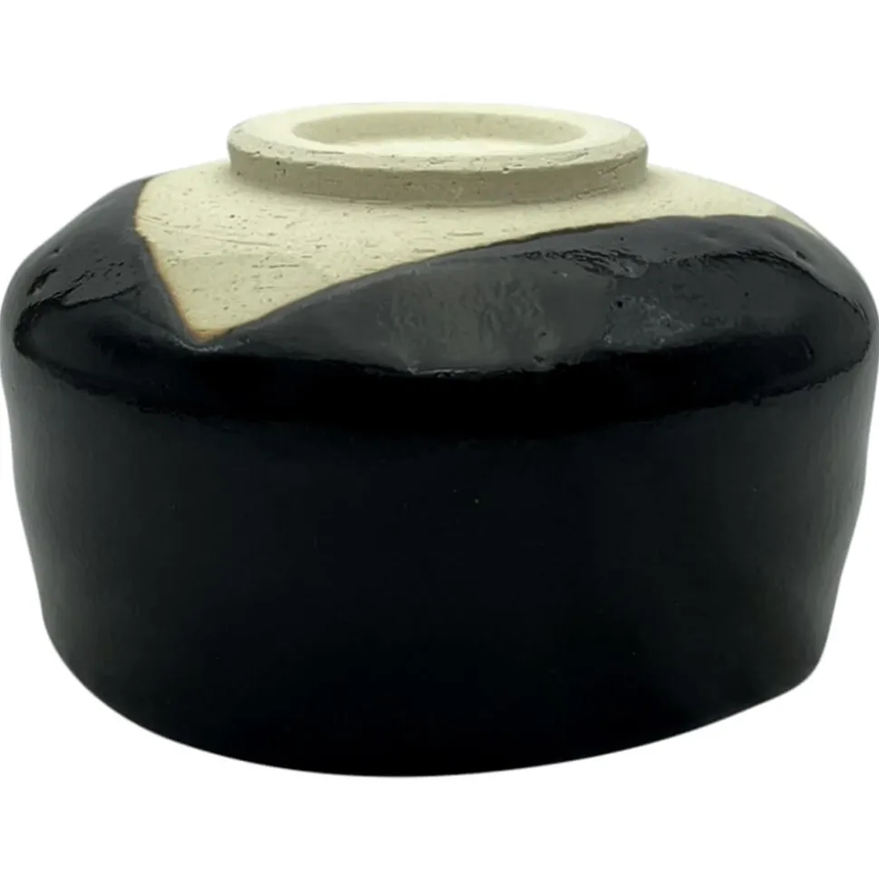 Schwarze Matchaschale Moriko