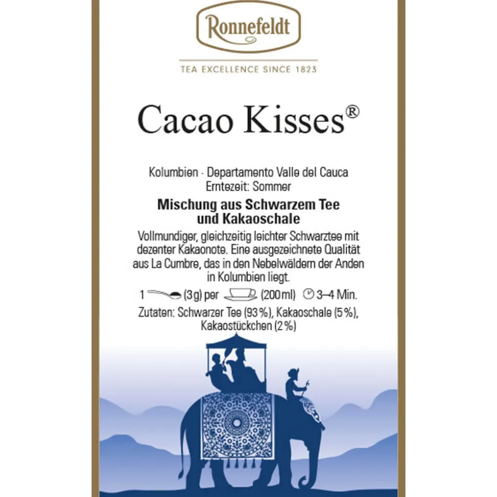 Schwarzer Tee Cacao Kisses