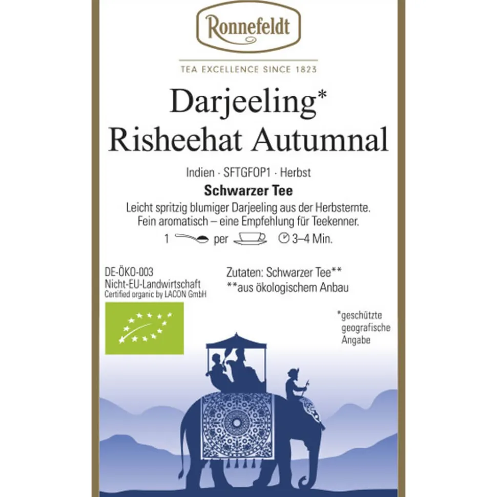 Schwarzer Tee Darjeeling* Risheehat Autumnal bio