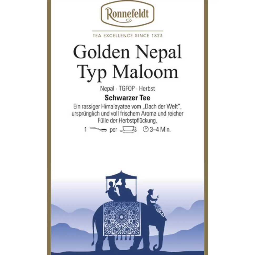 Schwarzer Tee Golden Nepal Typ Maloom