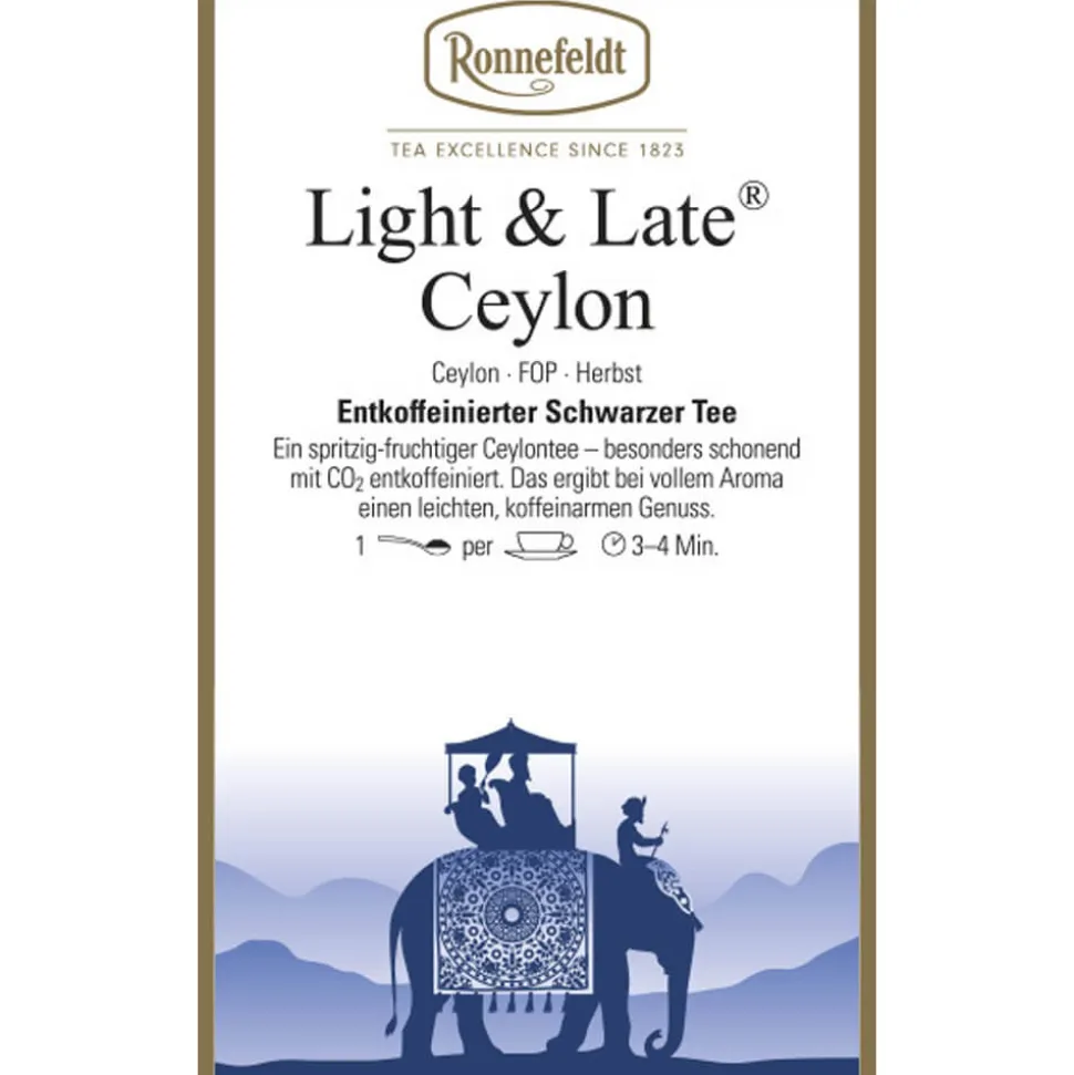 Schwarzer Tee Light & Late® Ceylon