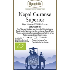 Schwarzer Tee Nepal Guranse Superior bio