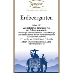 Schwarztee Erdbeergarten