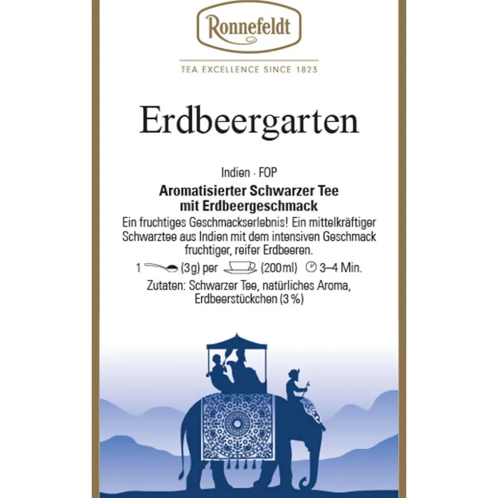 Schwarztee Erdbeergarten