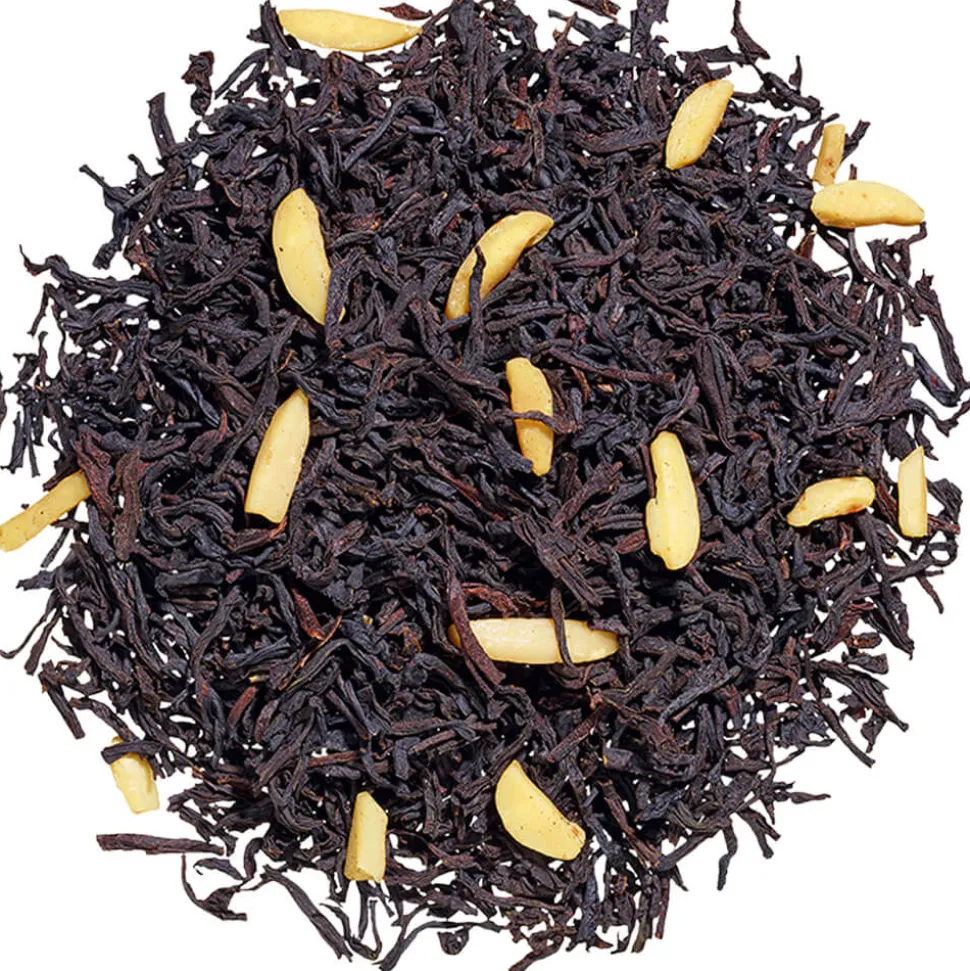 Schwarztee Marzipan mit Mandelstückchen