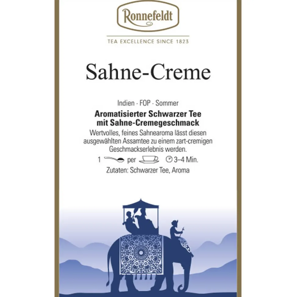 Schwarztee Sahne-Creme