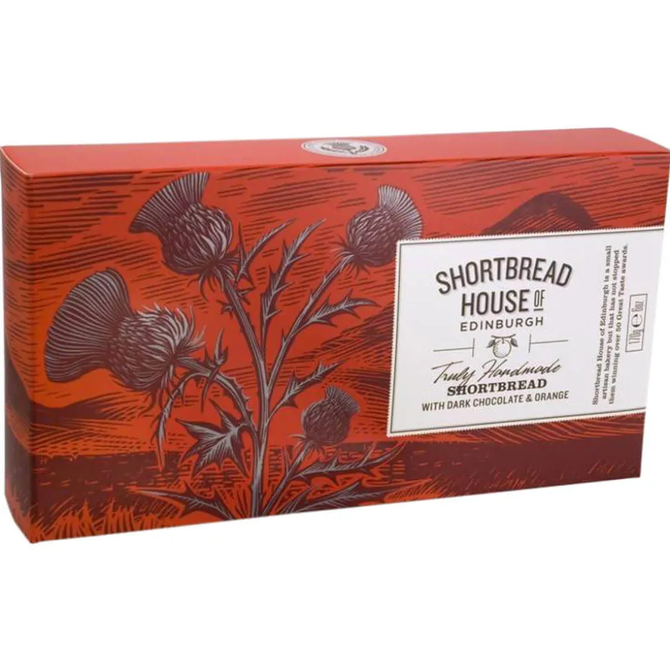 Shortbread mit dunkler Schokolade und Orange