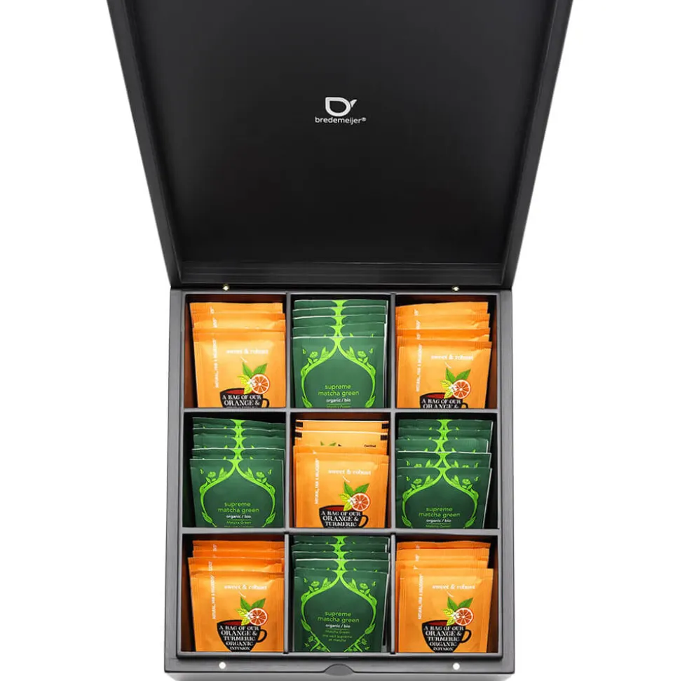 Teebeutelbox mit flexiblen Fächern