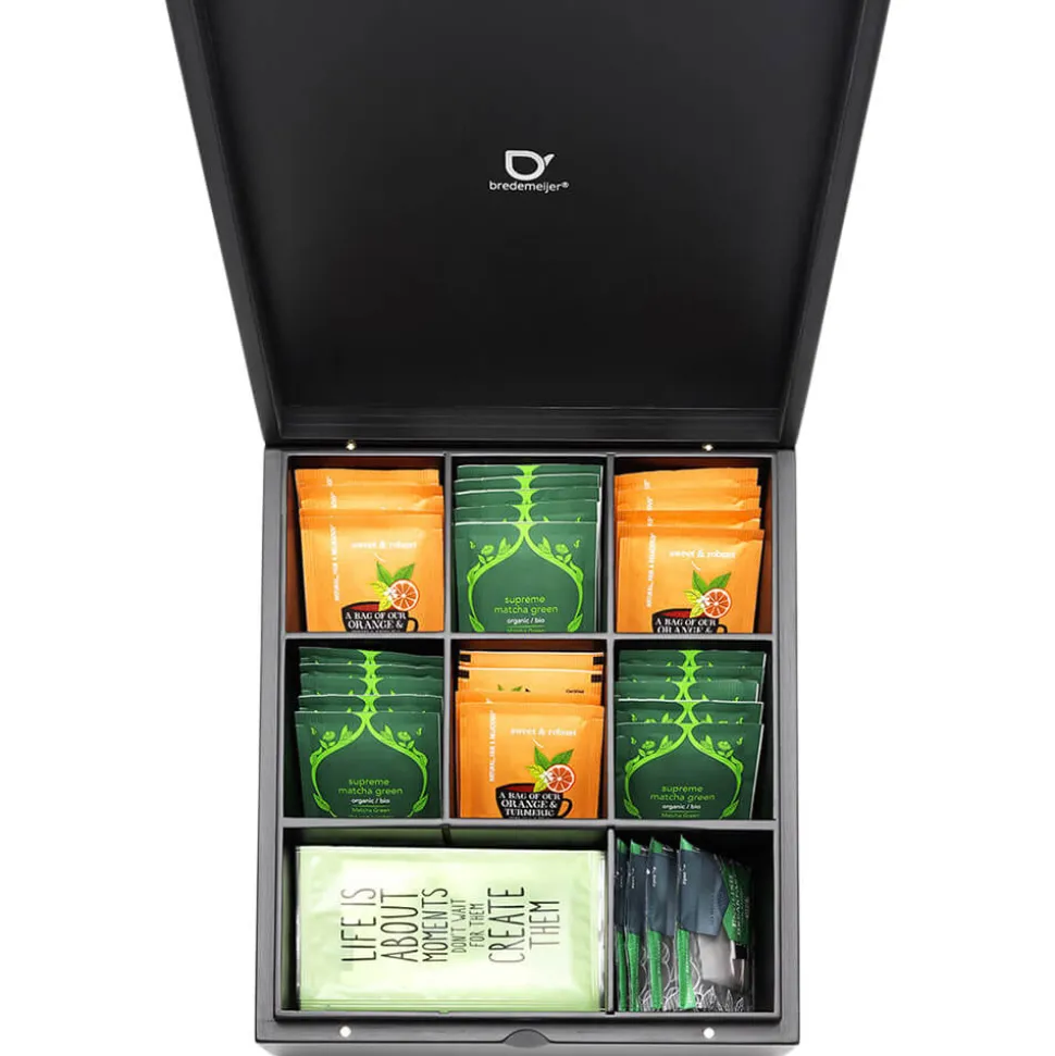 Teebeutelbox mit flexiblen Fächern