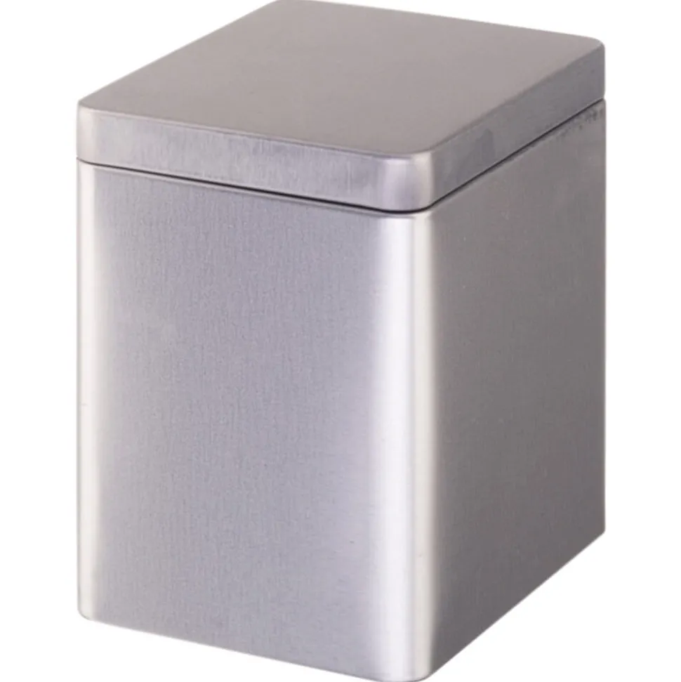 Teedose mit Stülpdeckel silber