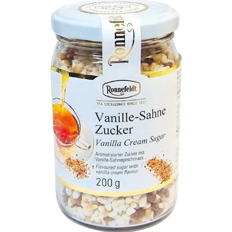 Vanille-Sahne Zucker im Glas