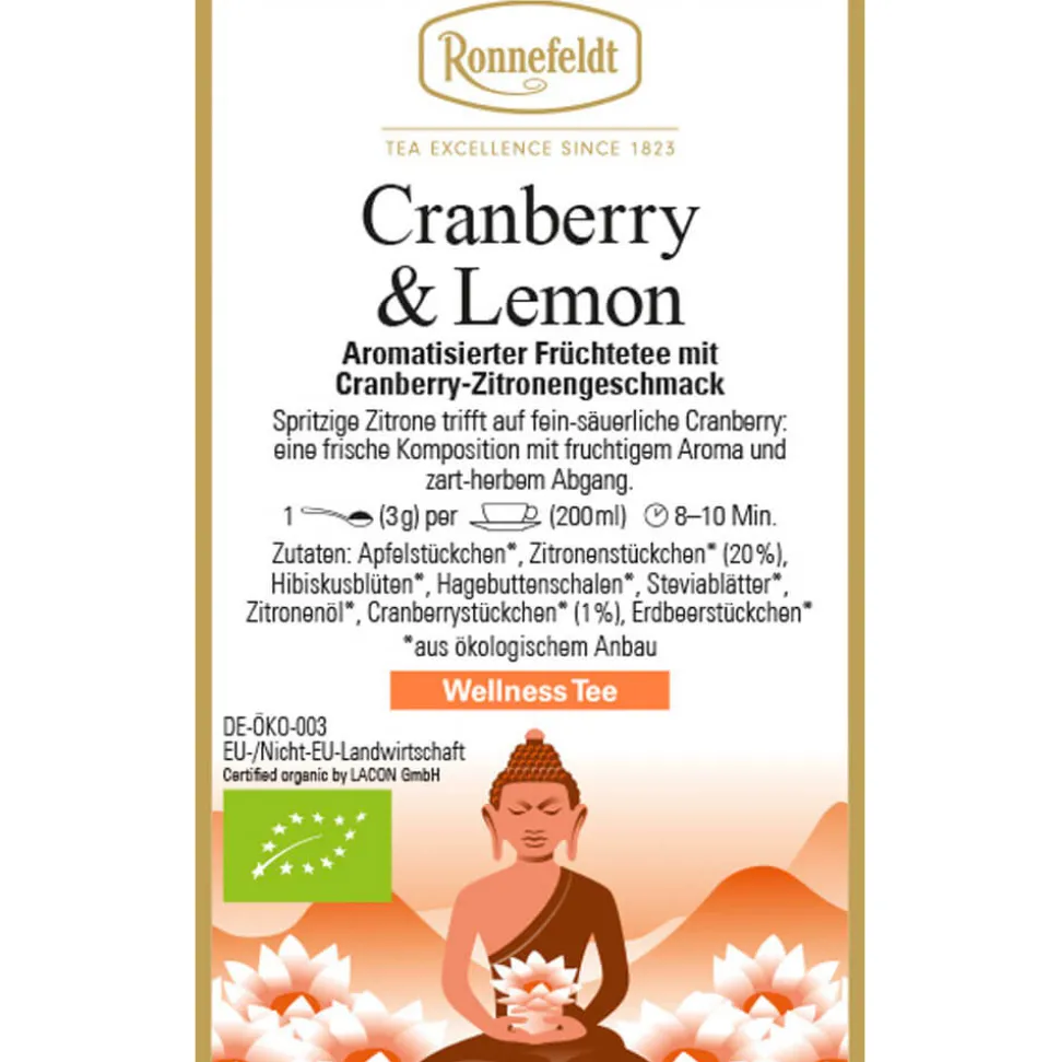 Wellness Tee Cranberry & Lemon bio